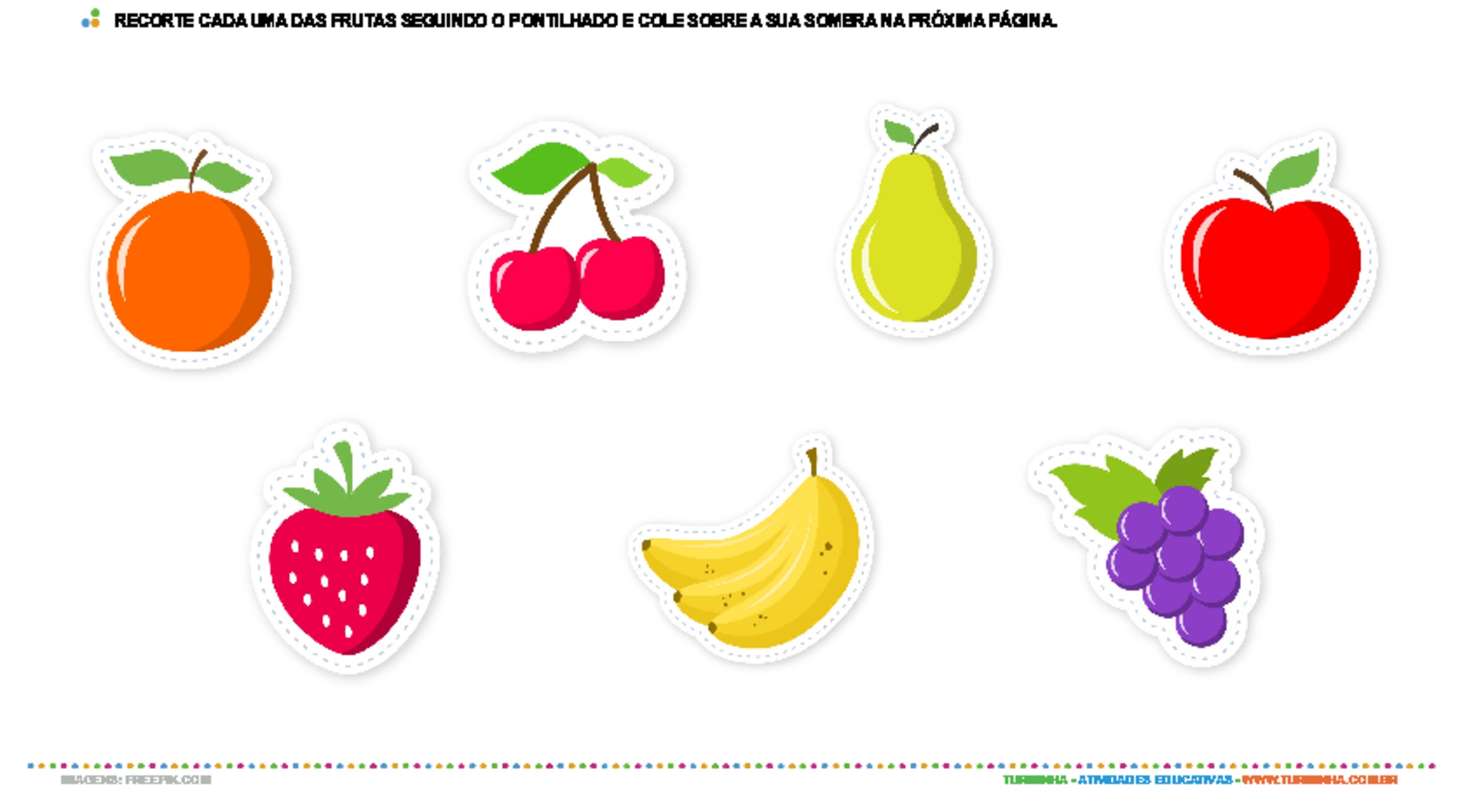 Atividades sobre as Frutas para a Educação Infantil