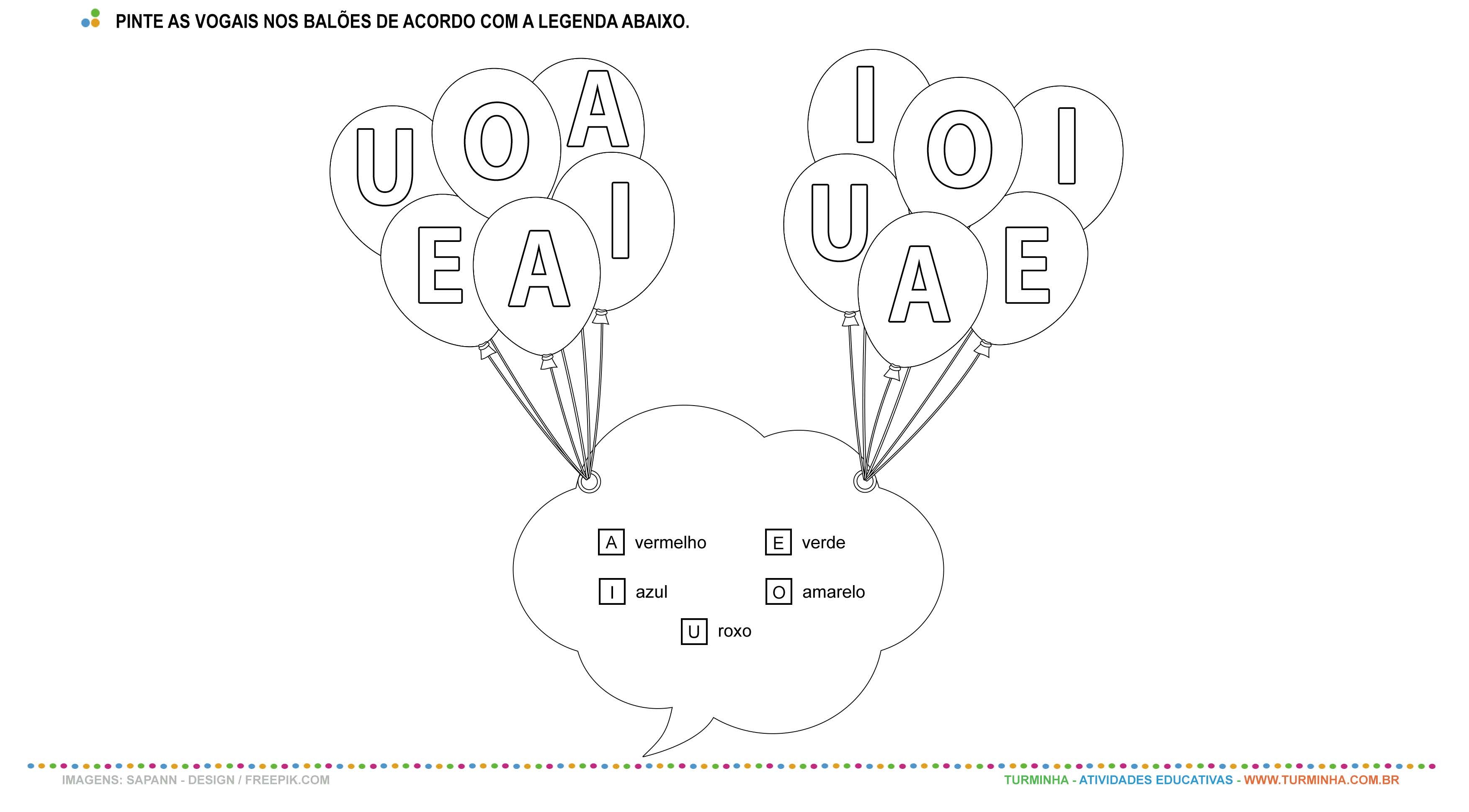 Tarefa com as Vogais – Atividade de Alfabetização