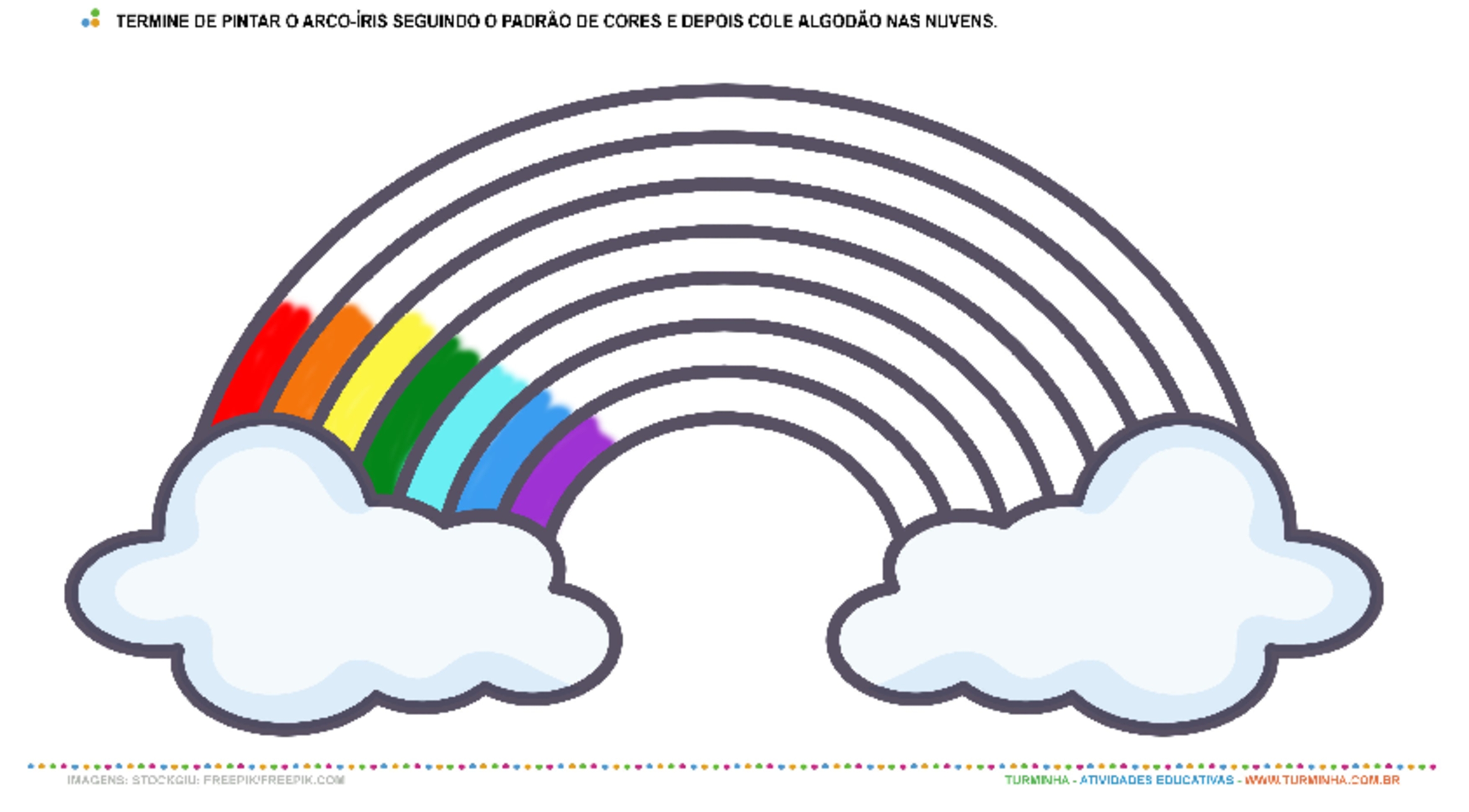 Desenhos para Colorir: Desenho de nuvem e sol para imprimir e pintar, desenhos  infantis para colorir