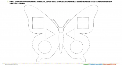 Borboletinha - Jogo das Sombras e Pintura - Atividade Educativa