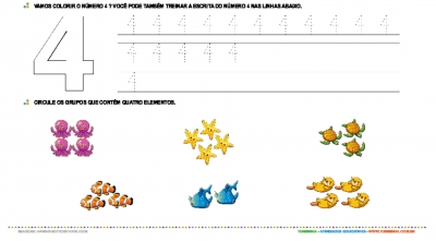 Aprendendo o número 4