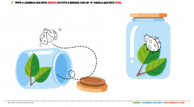 Noções espaciais - dentro e fora