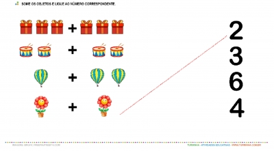 Aprendendo a somar e relacionar