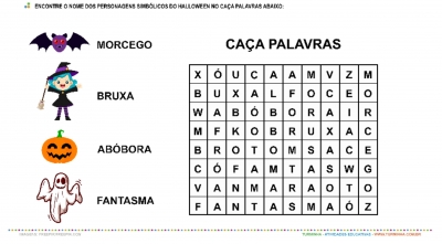 Caça-Palavras de Halloween