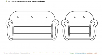 Sofá maior e menor - Pintura