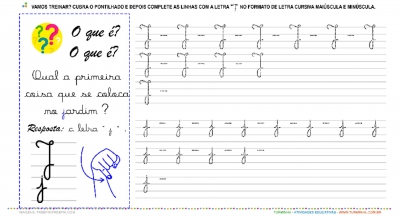 A Letra “J” Cursiva - Caligrafia