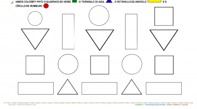 Formas Geométricas - Observação e Pintura