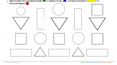 Formas Geométricas - Observação e Pintura