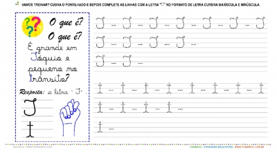 A Letra “T” Cursiva - Caligrafia